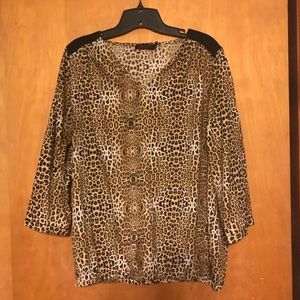 Ladies leopard blouse